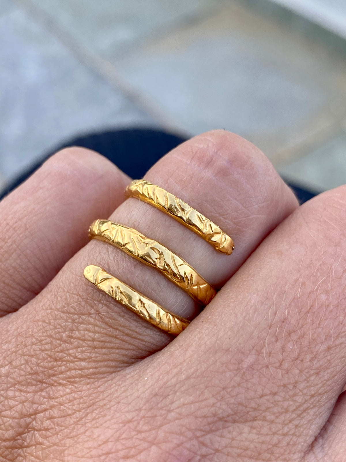spiral ring gold