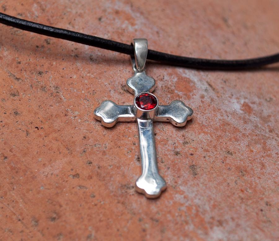 silver byzantine cross 
