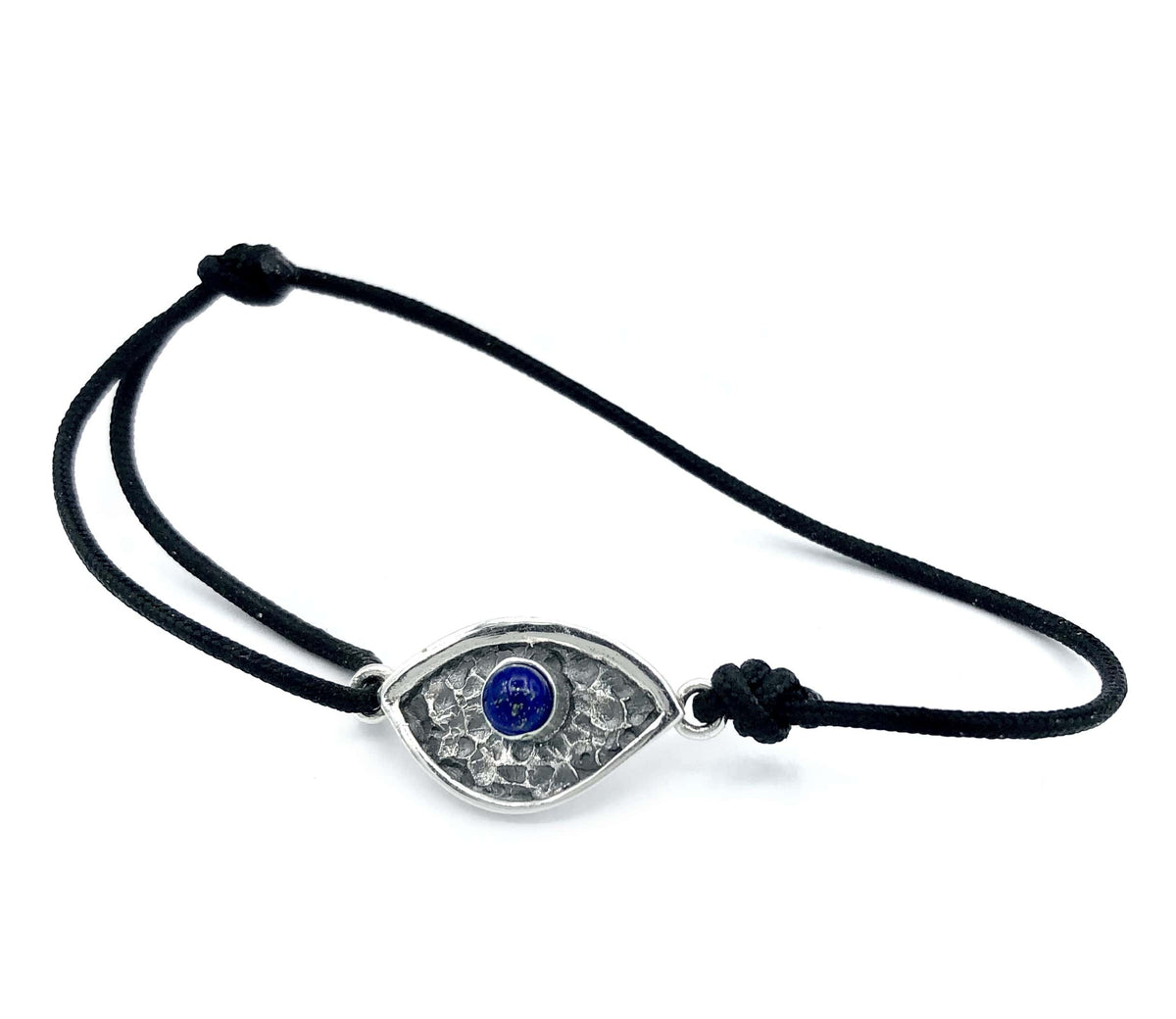 Evil eye bracelet, blue lapis stone, evil eye small bracelet 