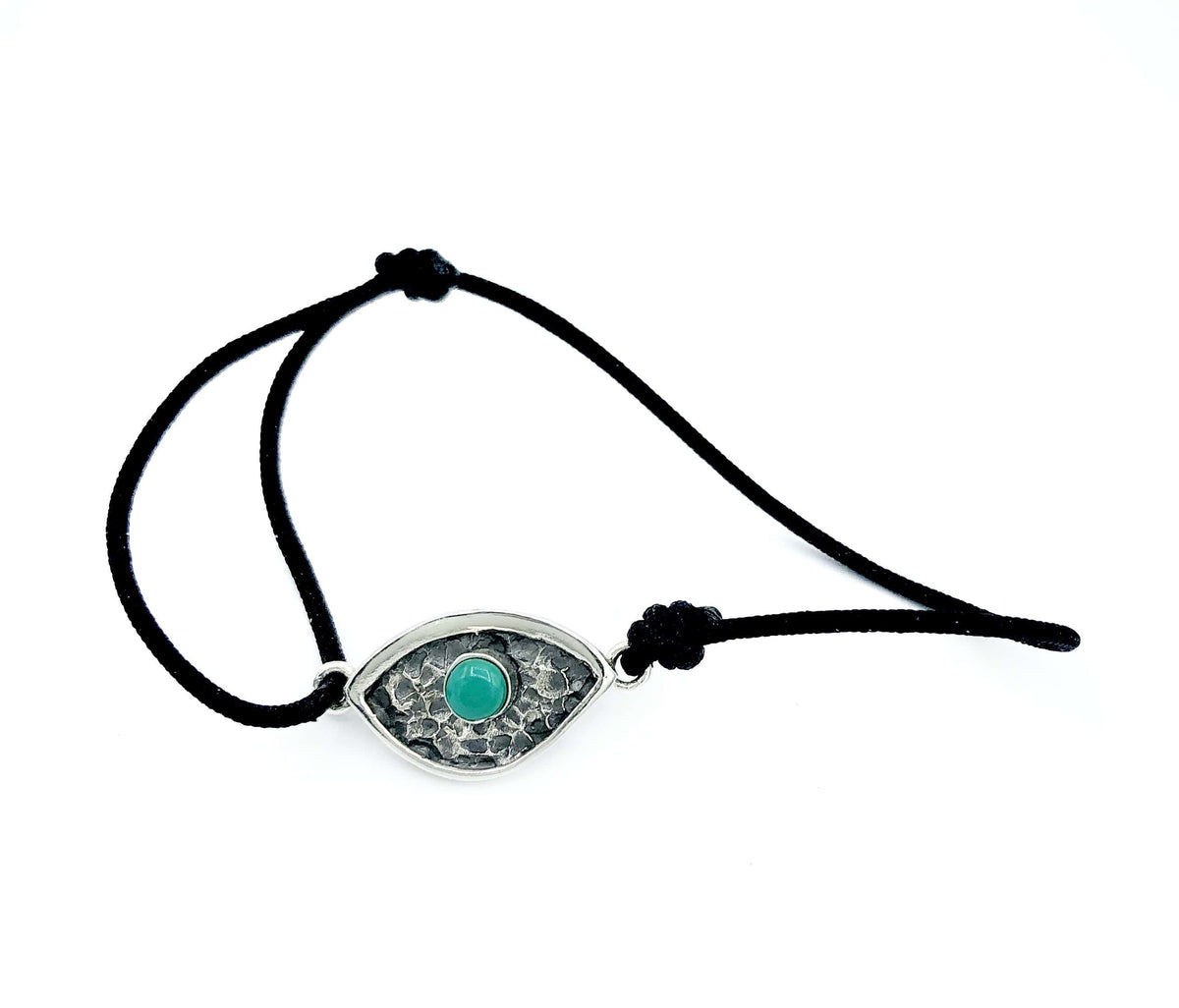 evil eye bracelet, turquoise gemstone silver bracelet, small evil eye bracelet 