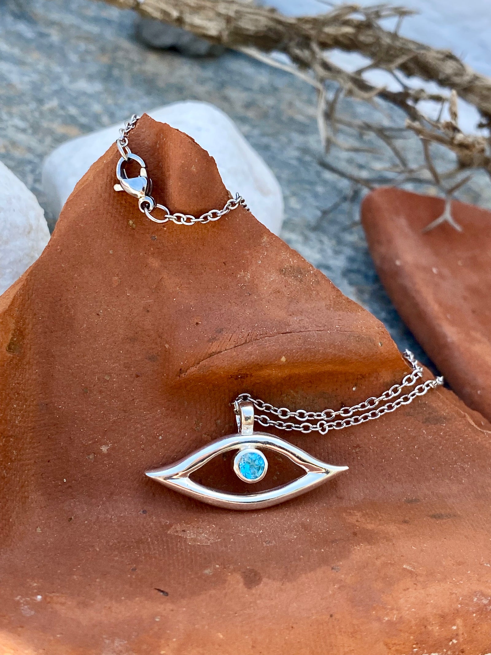 Evil eye jewelry sterling 2025 silver