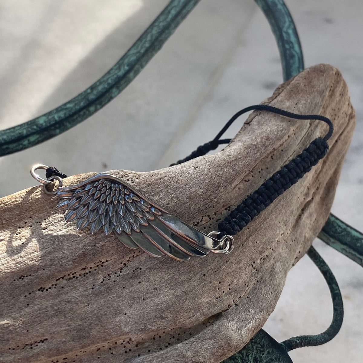 black Angel wing bracelet