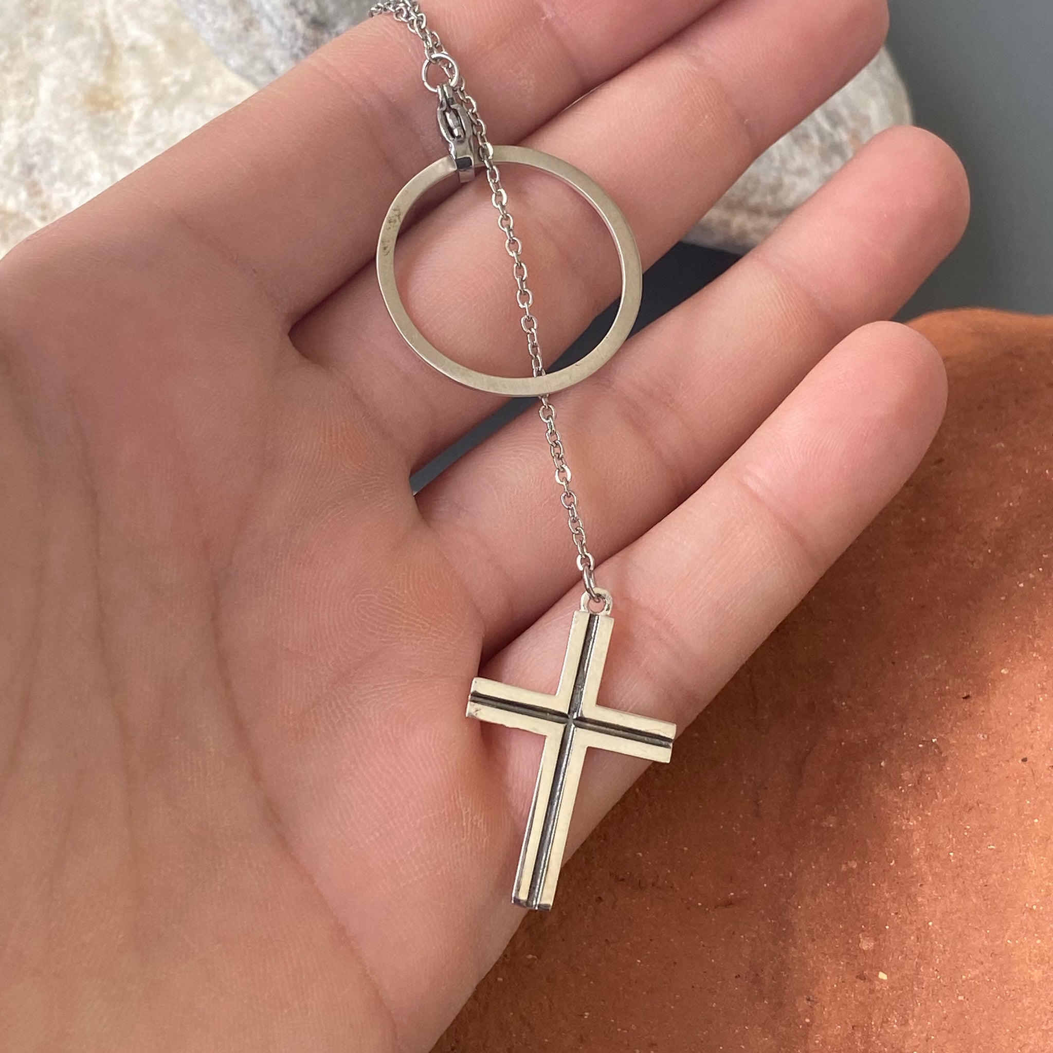 Buy Small Sterling Silver Crucifix Necklace Women Girls Catholic Cross  Charm Gold Crucifix Necklaces Jewelry Confirmation Gift Religious Jesus  Online in India - Etsy