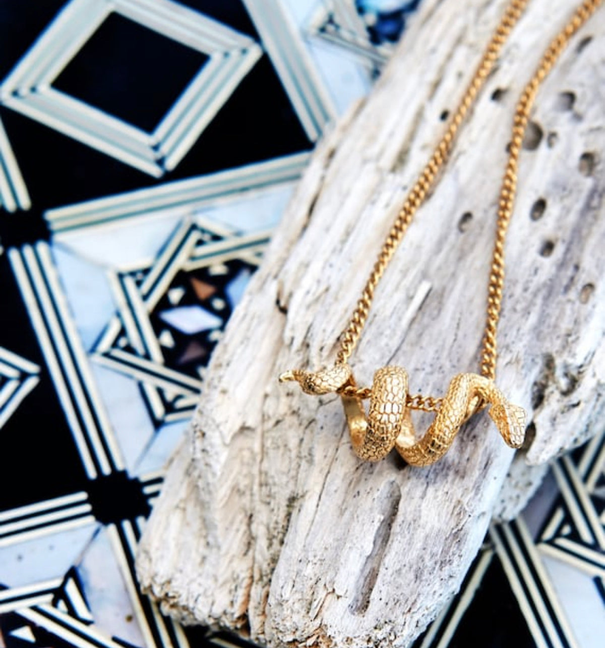 gold snake necklace