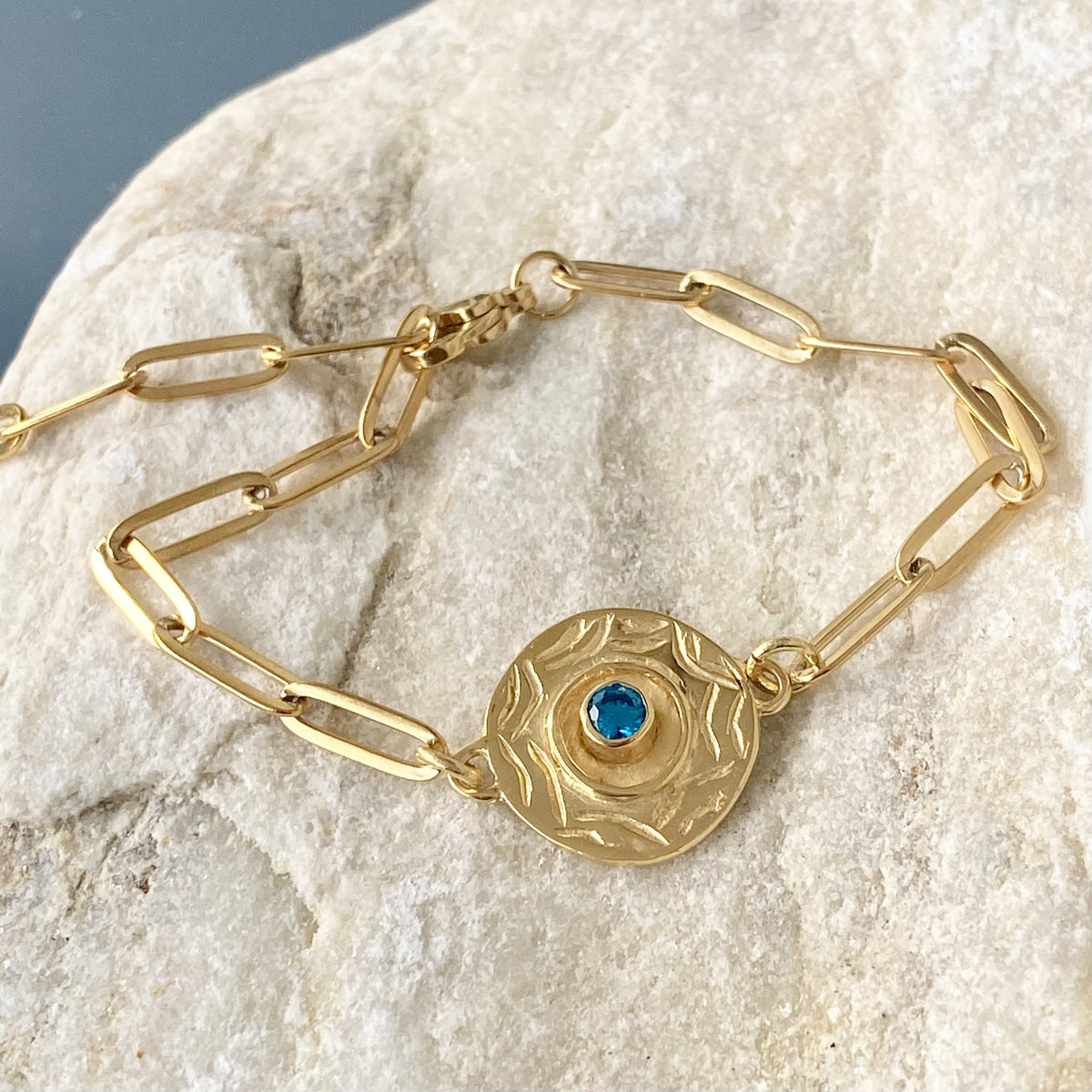 Evil eye bracelet gold 