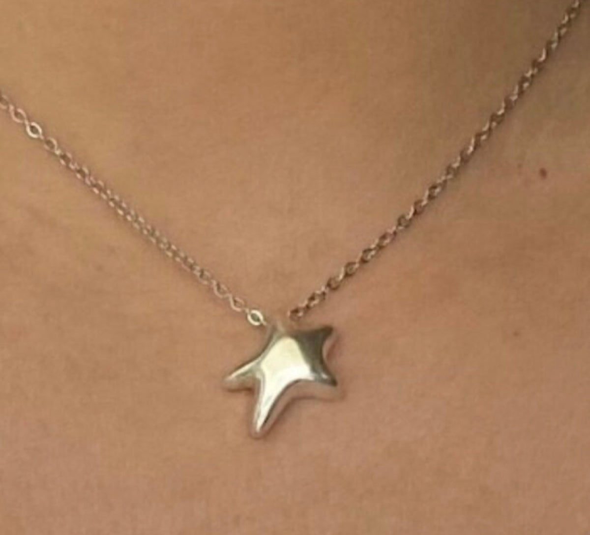 silver star necklace