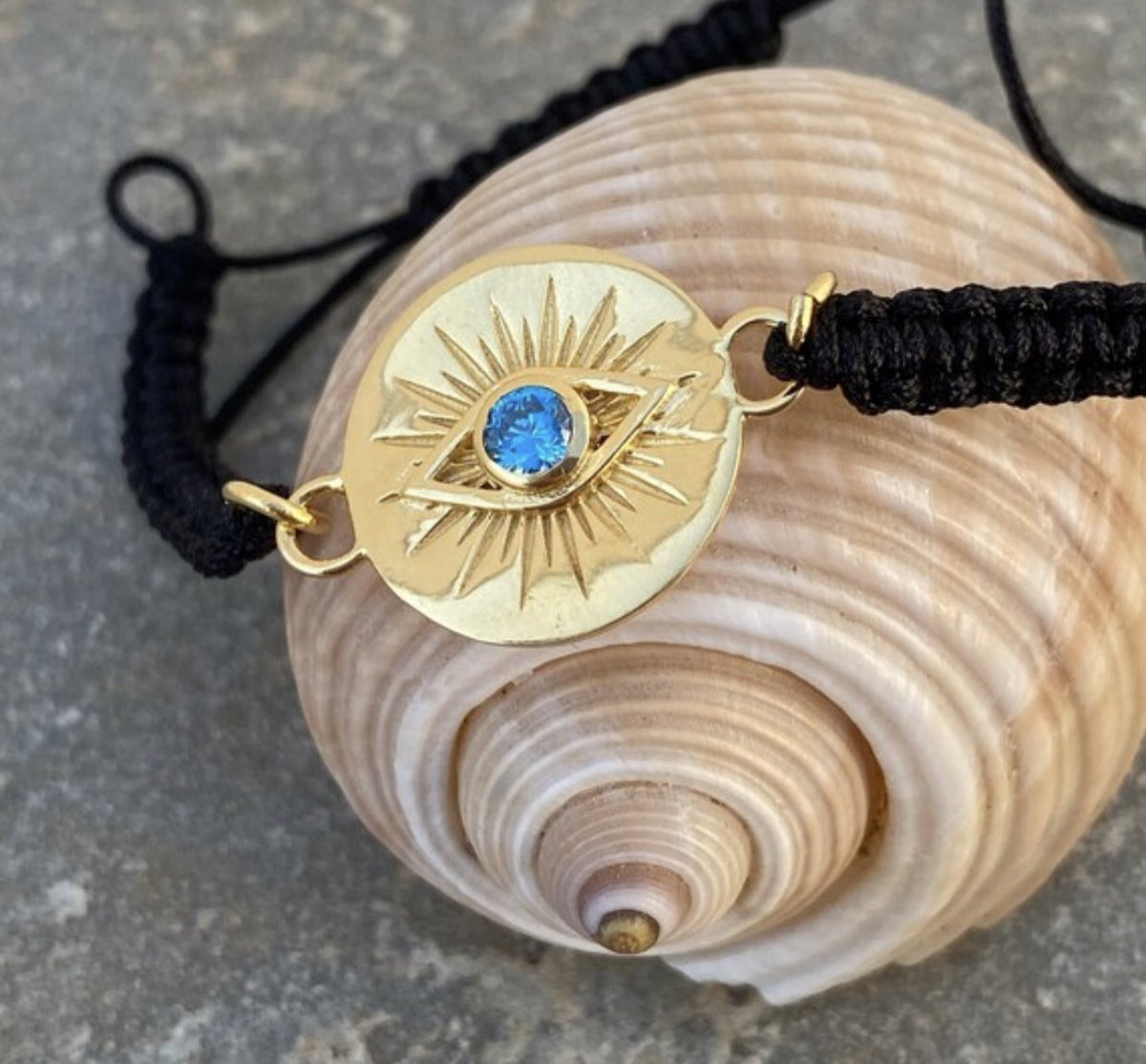 gold evil eye bracelet