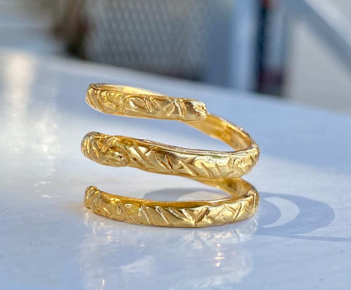 spiral ring gold