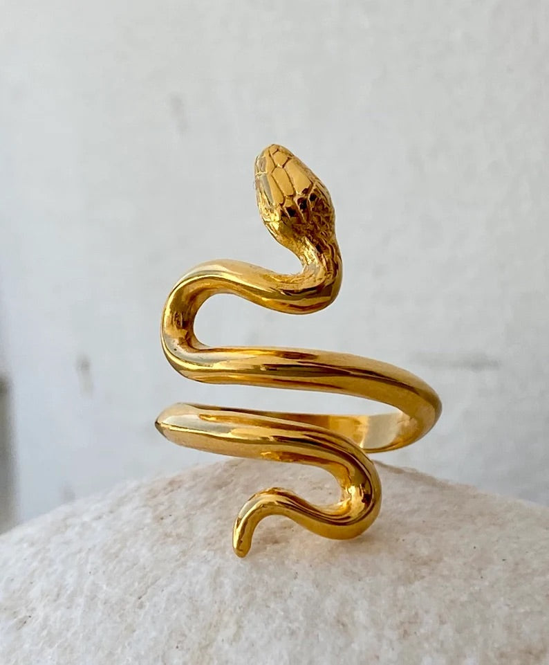 Brass Snake Ring – Chakra Store | St Kilda | Hand Sourced From Around The  World