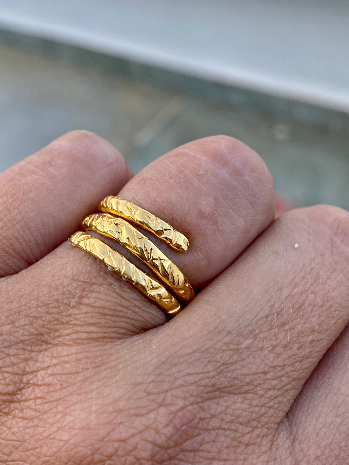 spiral ring gold
