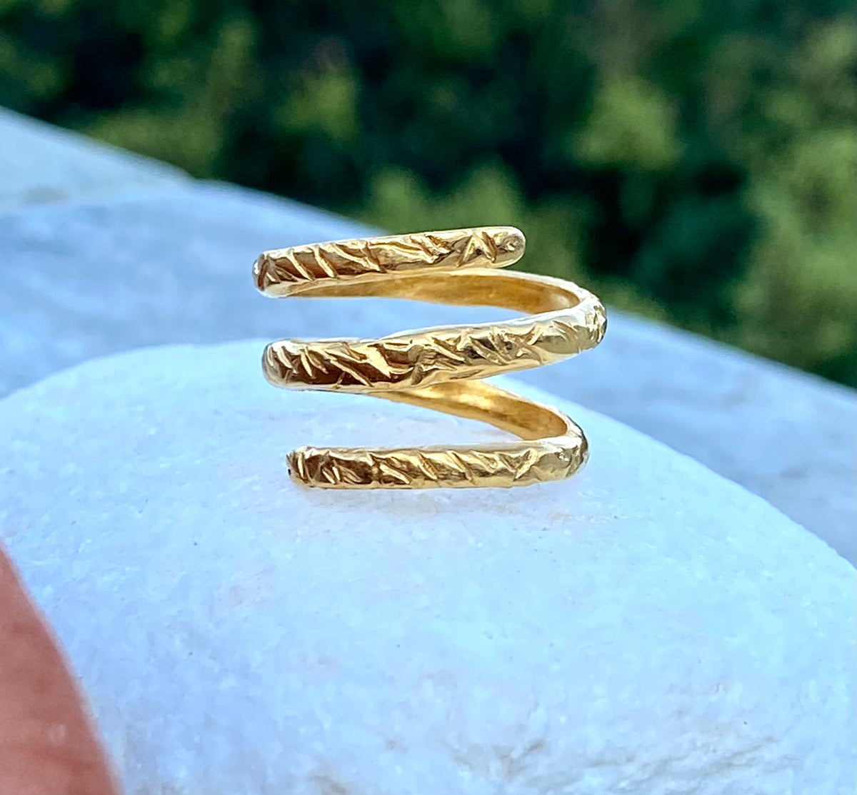 spiral ring gold