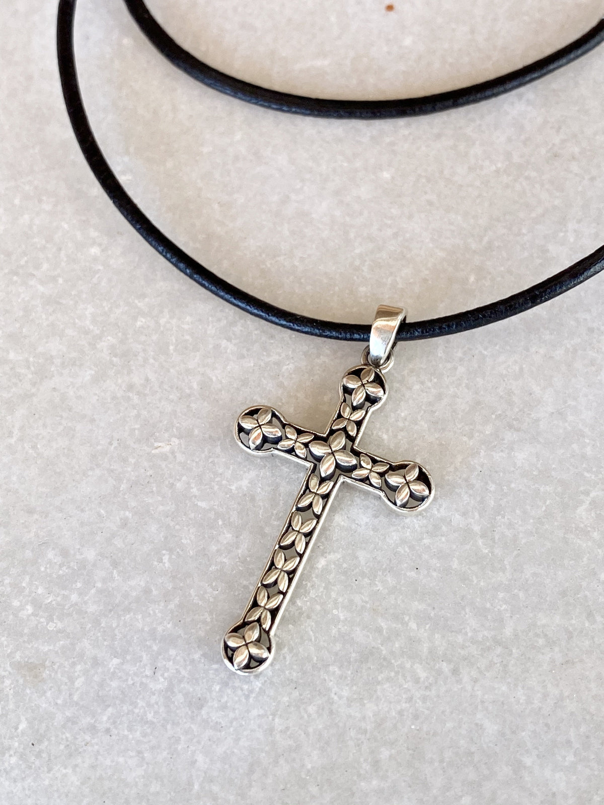 Silver cross necklace modern silver cross 