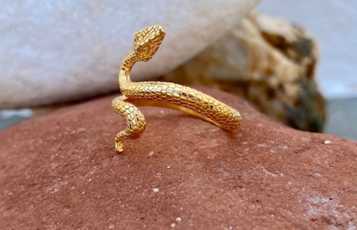 Snake ring gold