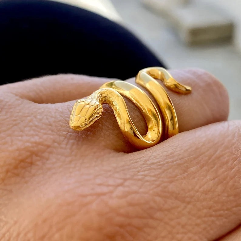 Snake ring gold