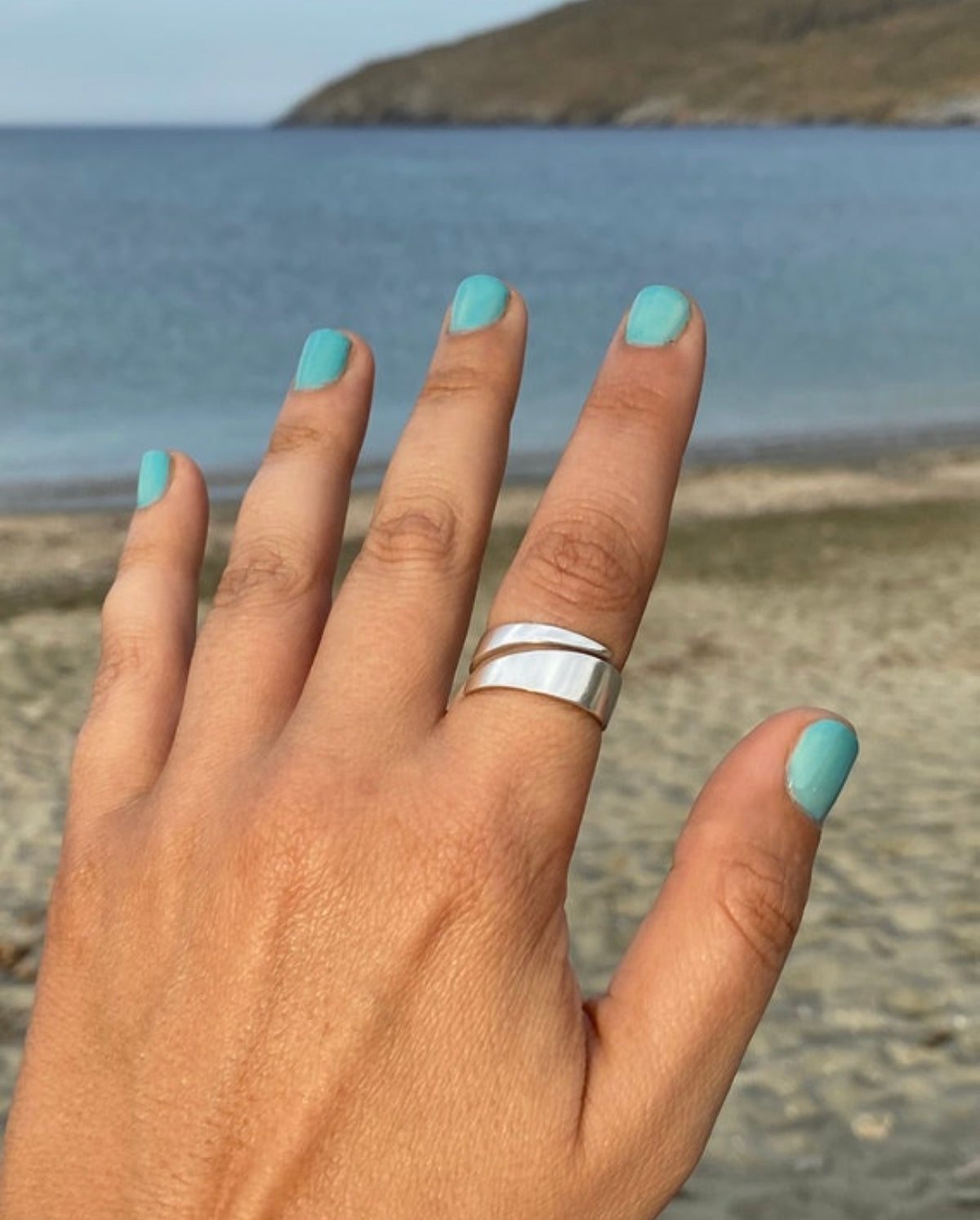 Silver ring, silver adjustable ring, handmade silver ring, spiral ring, minimal silver ring