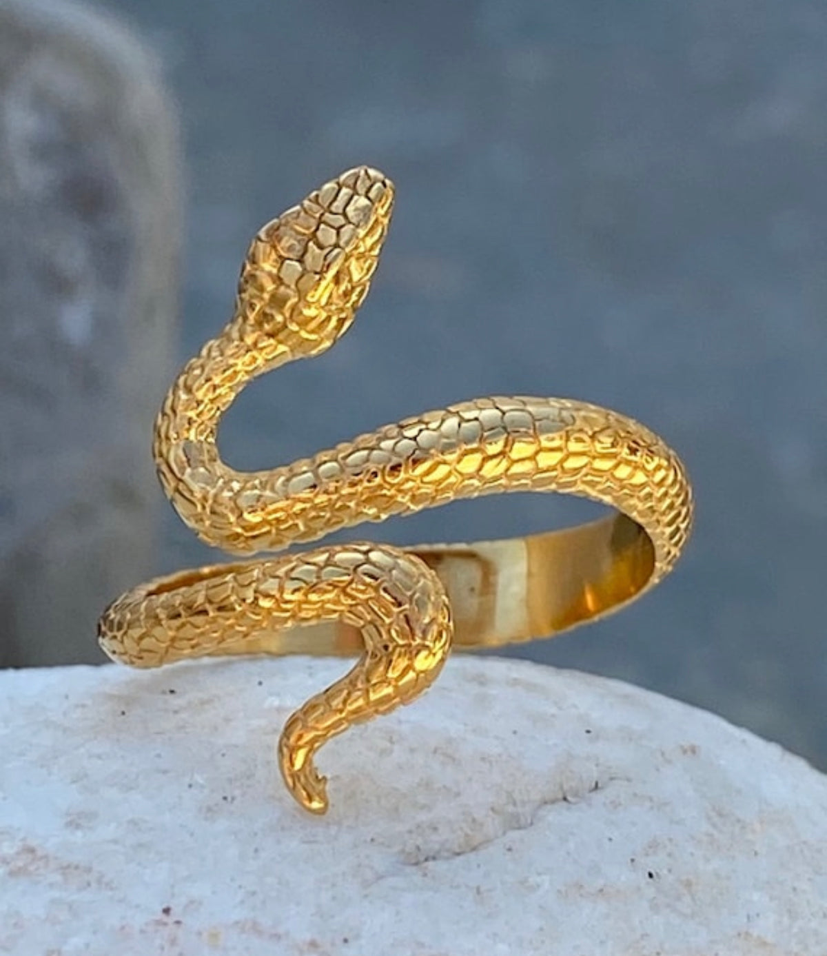 Snake ring gold