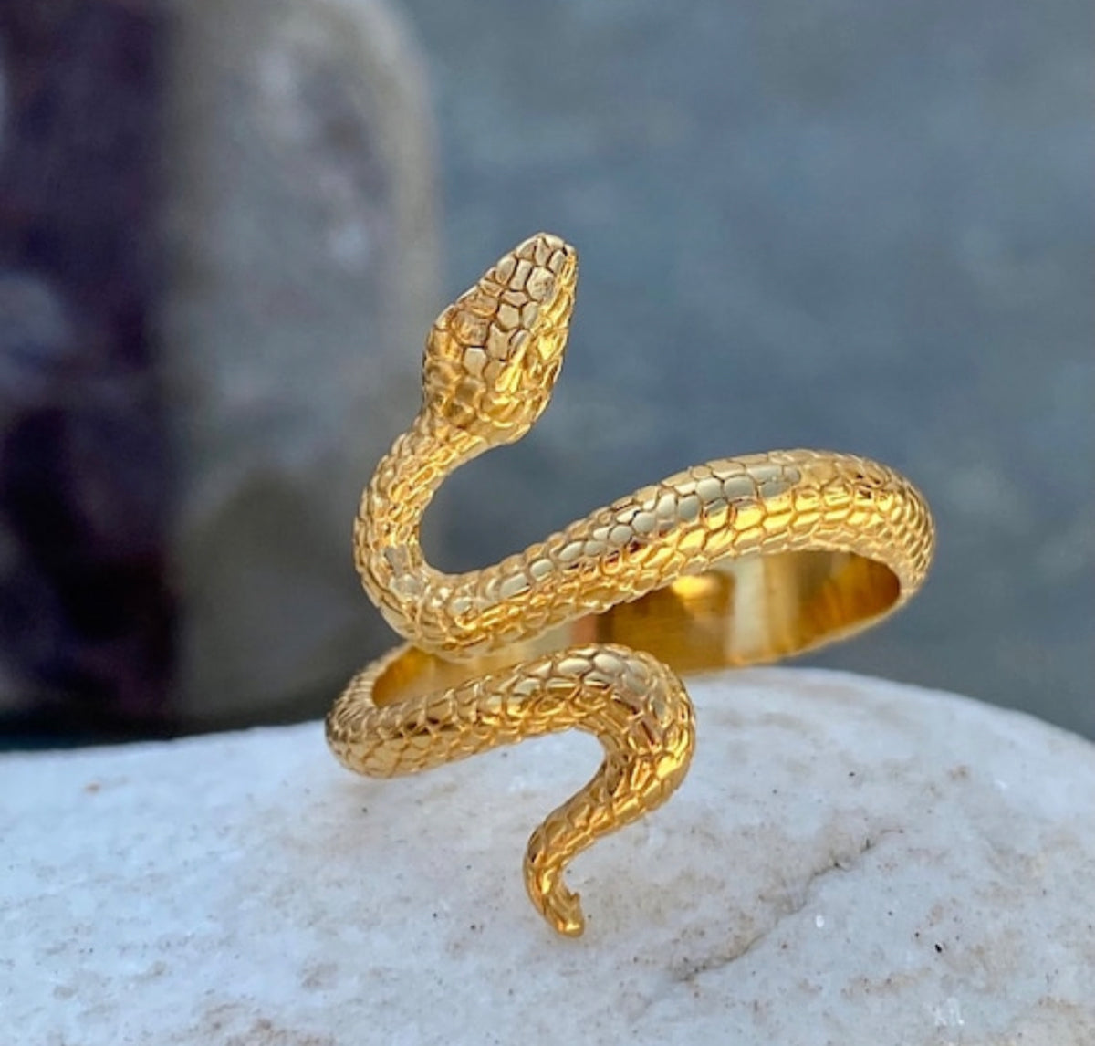 Snake ring gold