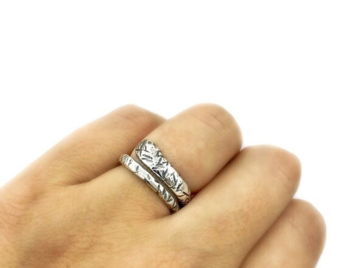 Handmade Snake ring silver