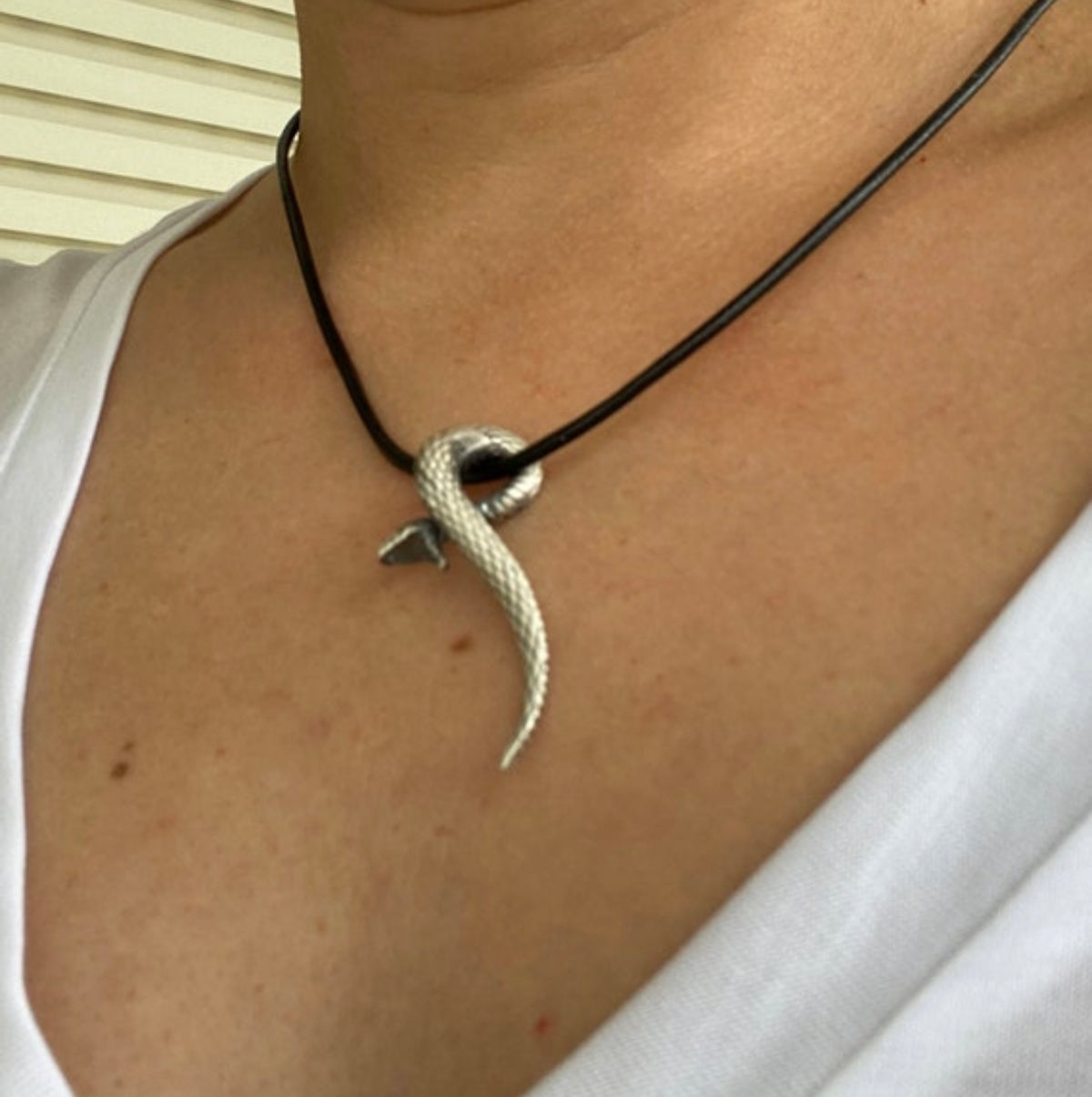snake necklace silver