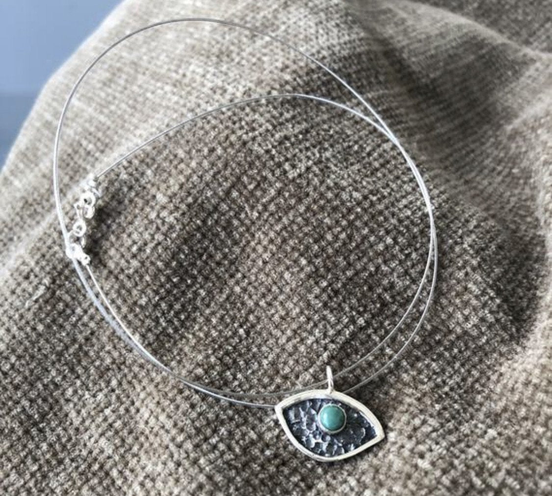 Evil eye necklace with turquoise 