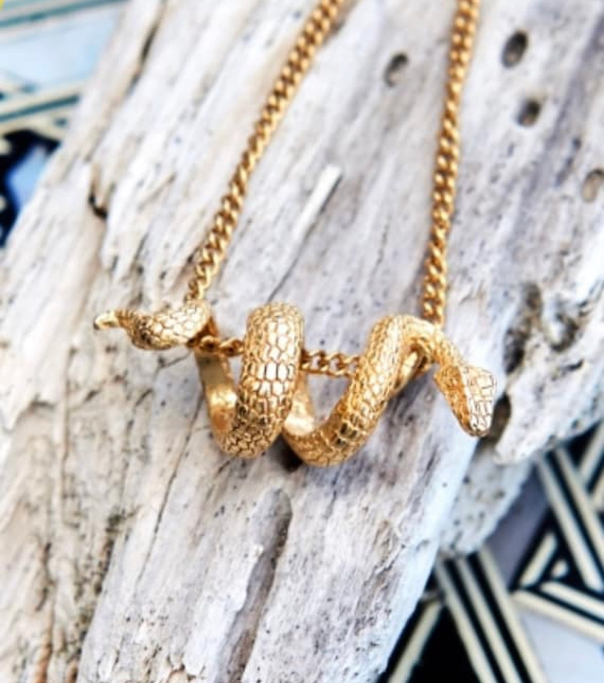 gold snake necklace