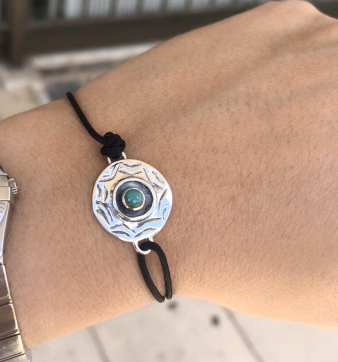silver turquoise evil eye 