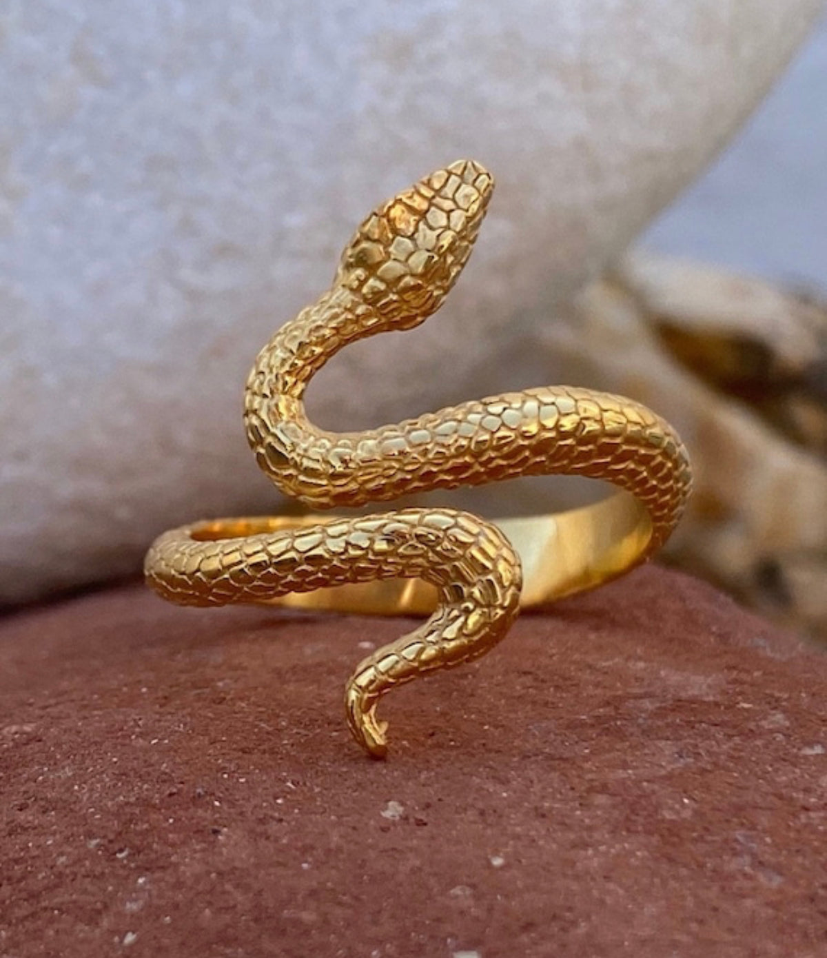 Snake ring gold