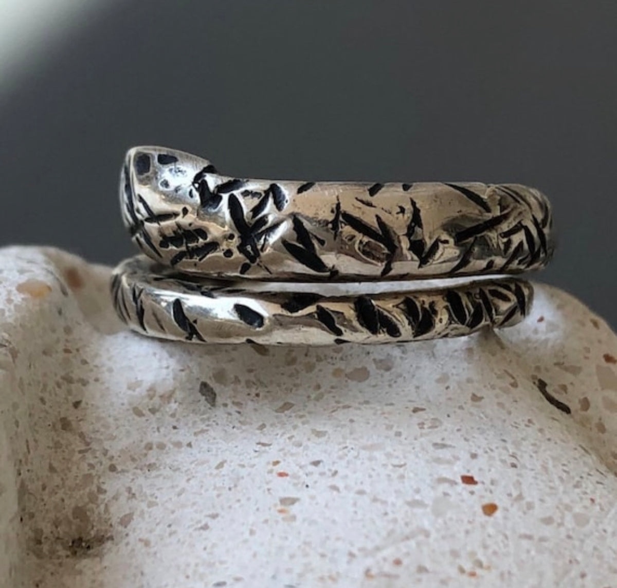 Handmade Snake ring silver