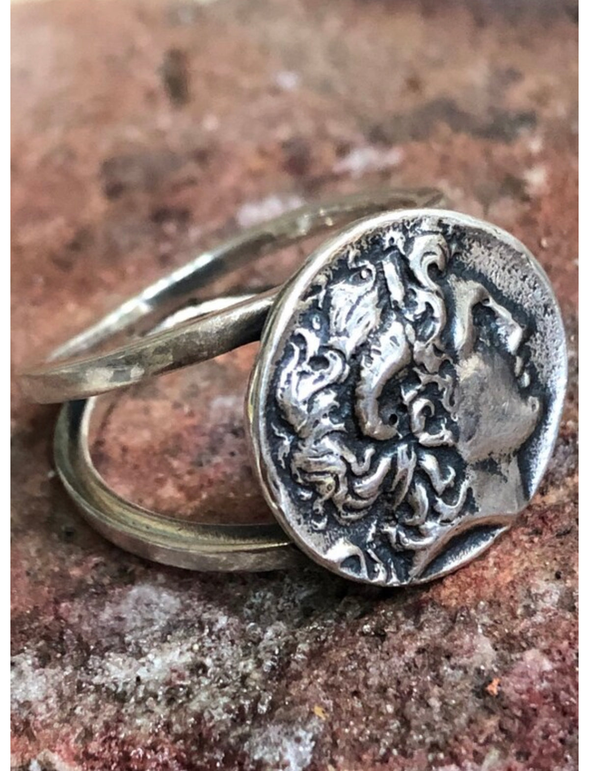 alexander the great ring silver