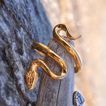 gold snake ring serpant ring