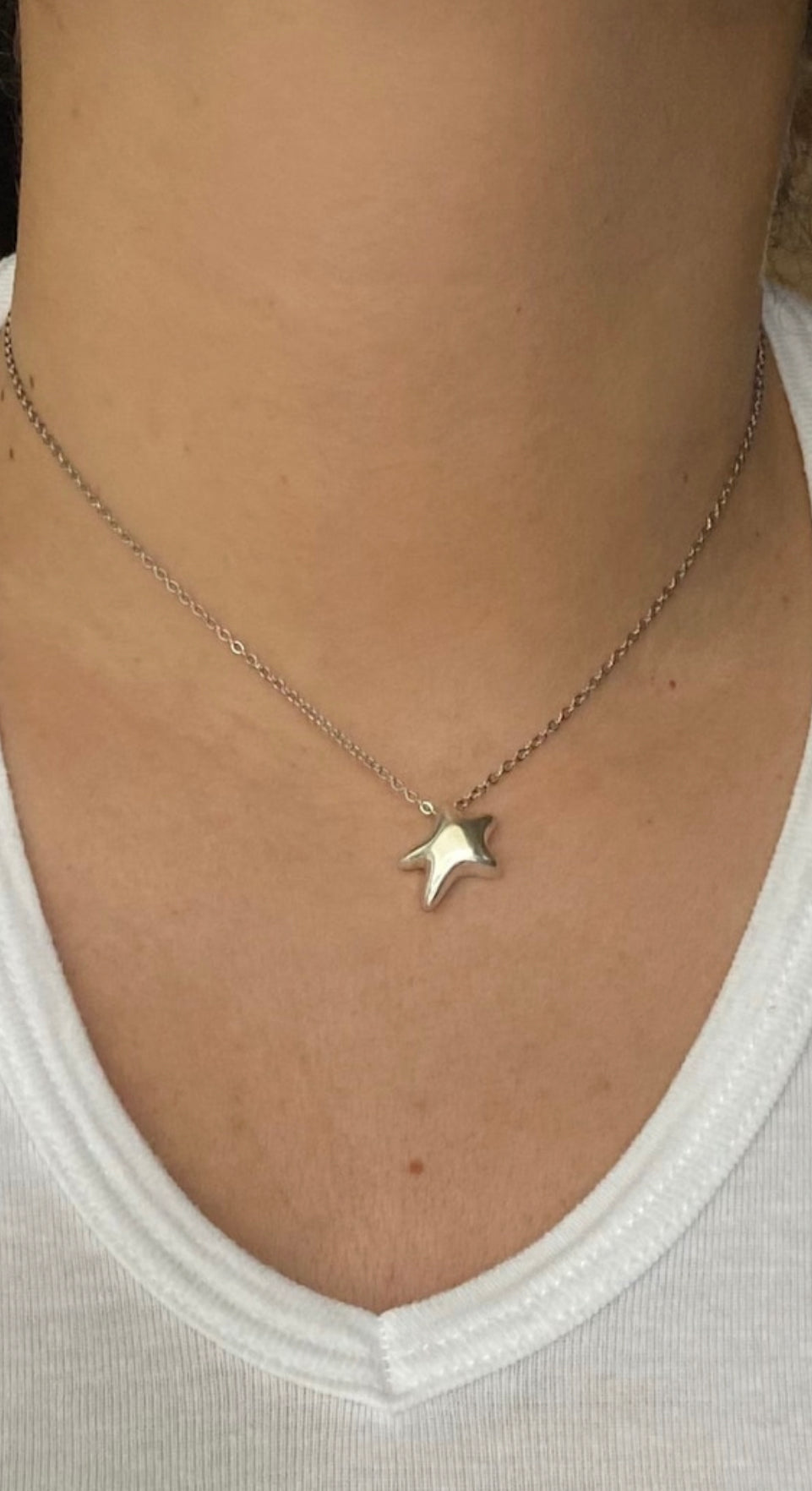 silver star necklace