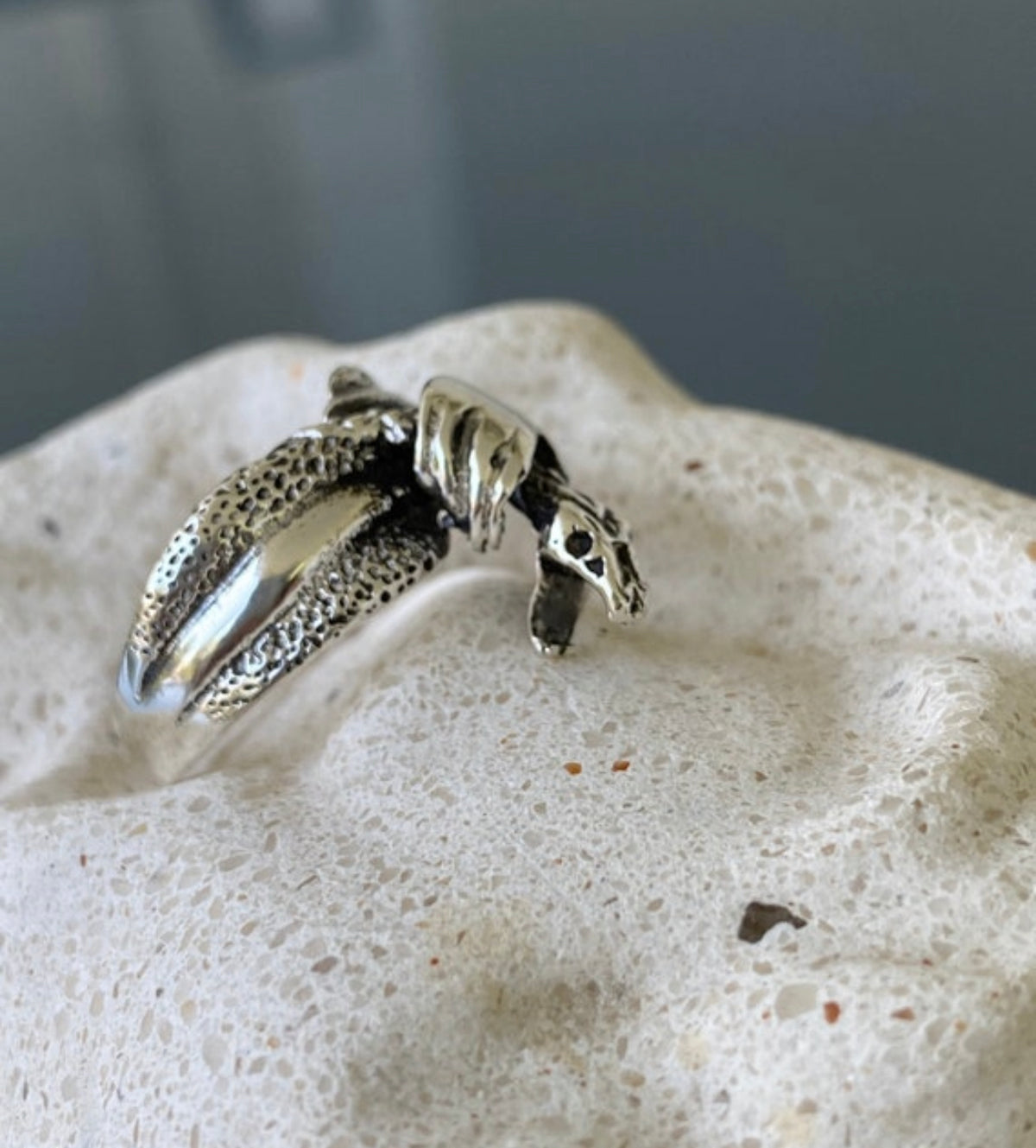 serpant ring silver